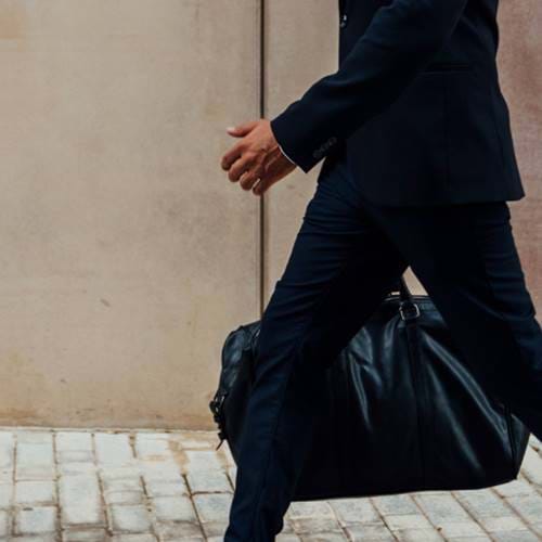 a businessman walking